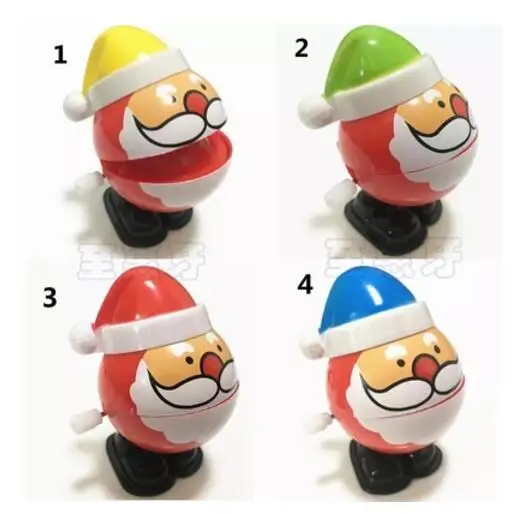 iWish Halloween Wind Up Santa Claus Jump Father Christmas Winding Saint Nicholas Jumping Santa's Dwarves Kids Toys Christmas 1PC