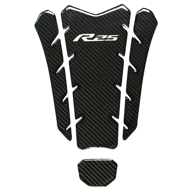 

Motorcycle Accessories 3D Fiber Sticker Set Tank Decal Protector Fish bone Pad for YAMAHA R25
