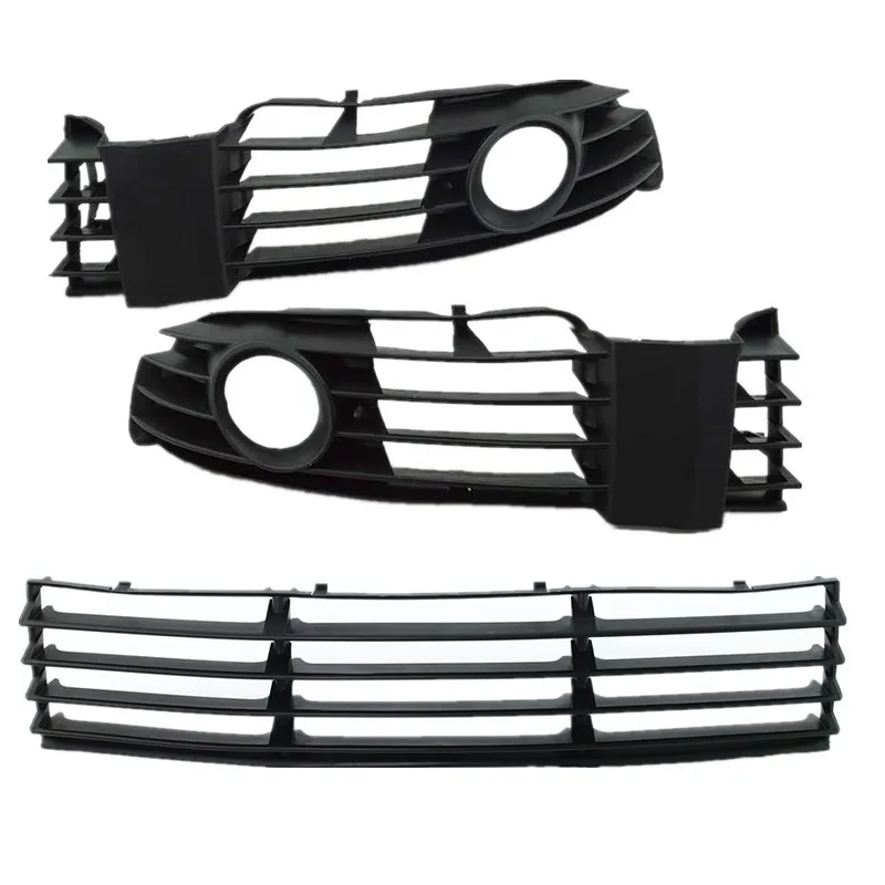 

Front Bumper Lower Center + Left + Right Grille Set For VW Volkswagen Passat B5.5 2002-2005