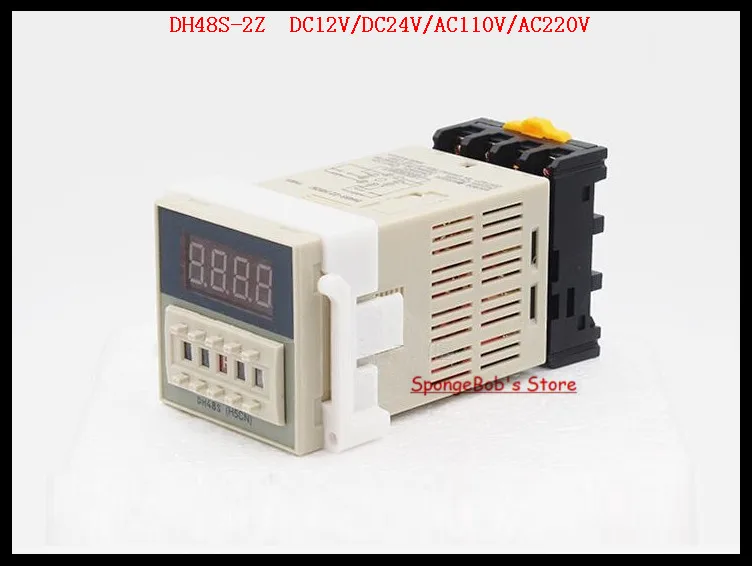 1 Set DH48S-2Z  DC12V, DC24V, AC110V, AC220V Multifunction Digital Timer Relay 0.01S-99H99M On Delay 8 Pins DPDT