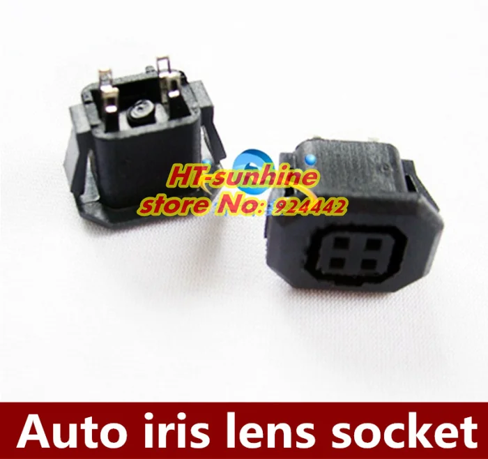 

Free shipping 100pcs Auto iris lens socket 4pin hole camera base CCD lens SOCKET