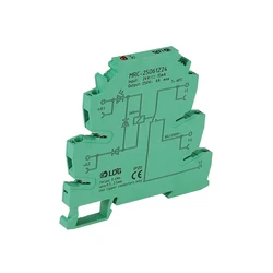 MRC-25D61Z24 1NO 1NC Din Rail Modular Relay 6A 24V DC PLC Smart Interface Module Relay Ultra-thin Electromagnetic Contact Relay