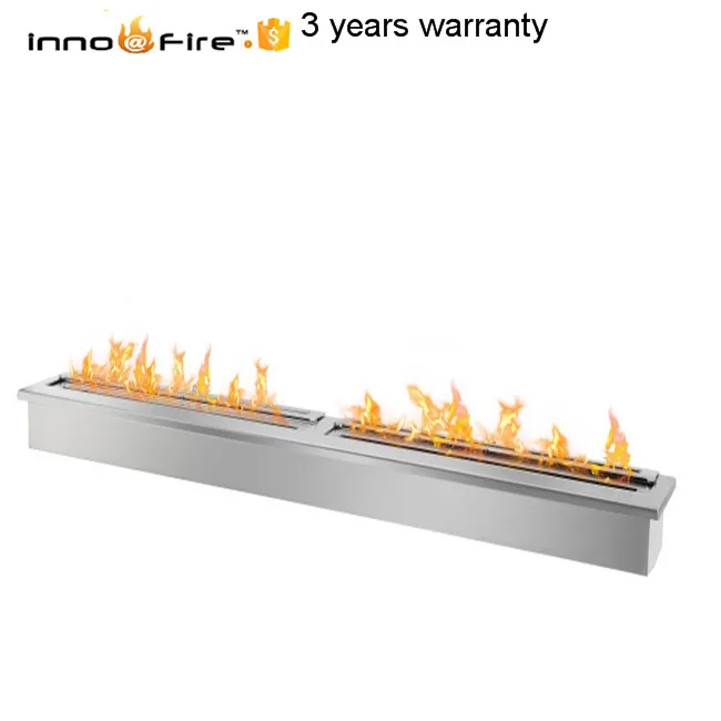 

72 inch real fire stainless steel manual bio ethanol fuel fireplace