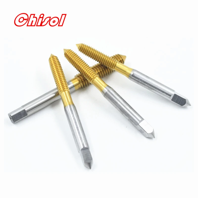 10pcs/lots M2 M2.5 M2.92 M3 M3.5 M4 M5 M6 M7 M8 M10 YAMAWA TIN-EXL-NRT screw tap coated Titanium high speed steel extrusion taps