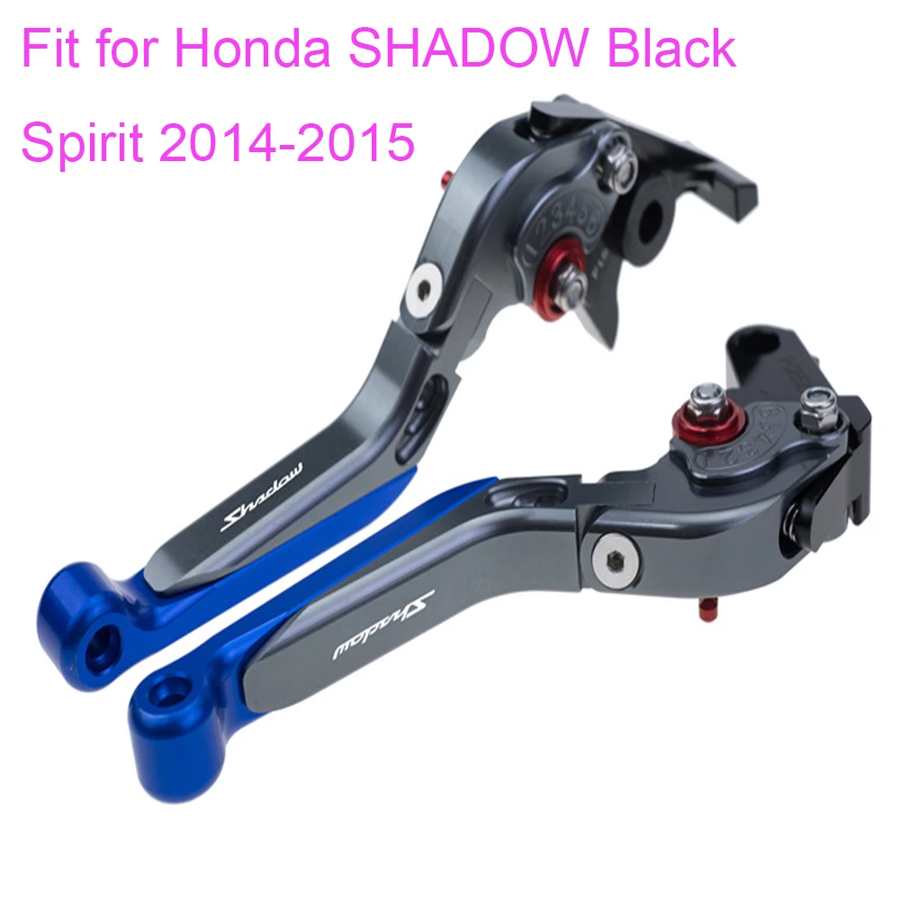 KODASKIN Folding Extendable Brake Clutch Levers for Honda SHADOW Black Spirit 2014-2015