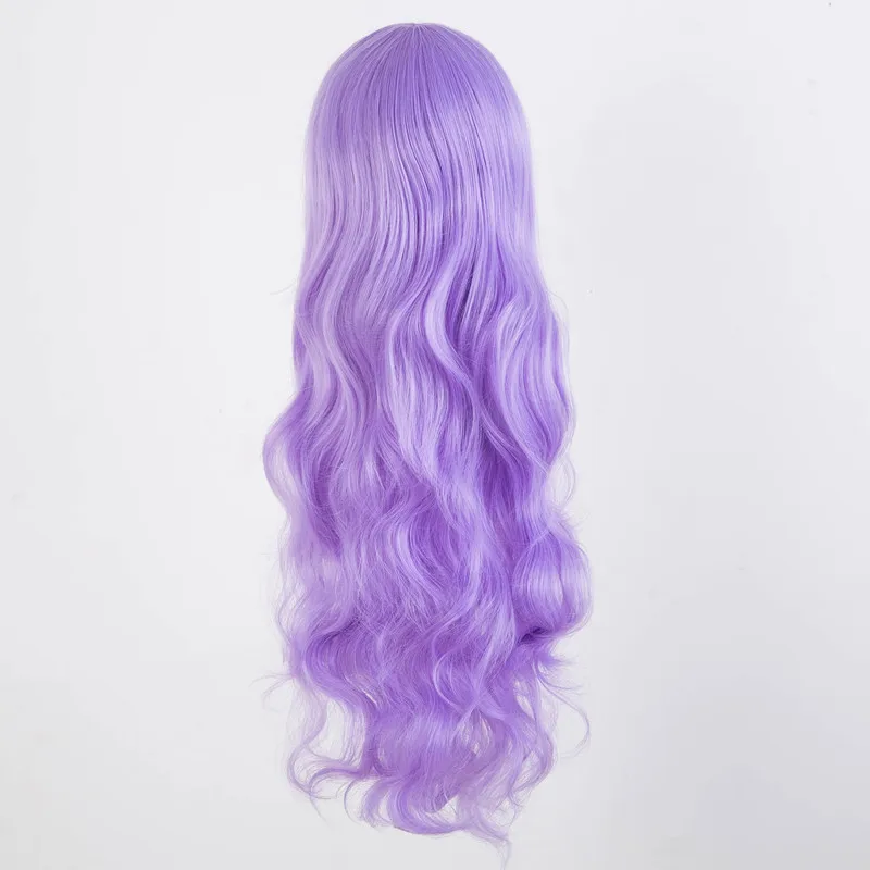 Lilac Wig Fei-Show Synthetic Fiber Long Curly Halloween Hair Carnival Costume Ball Cosplay Peruca Masker Masquerade Hairpiece