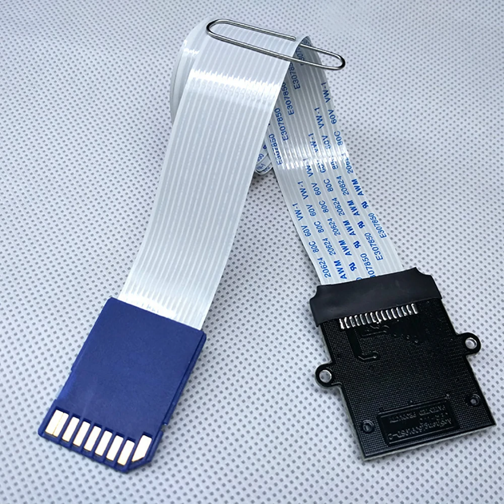 Przedłużacz karty SD do karty SD odczyt karty elastyczny przedłużacz Micro SD do SD/SDHC/SDXC przedłużacz karty pamięci przewód Linker