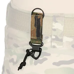 Hebilla de Retractor de engranaje negro, canislán táctico para colgar bolsa con OS33-0048 Airsoft