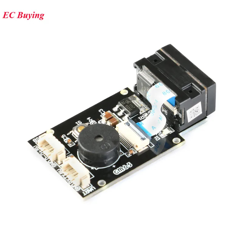 GM65 1D 2D Barcode Reading Board CMOS QR Code Scanner Reader Module USB URAT 617nm 6500K DIY Electronic Kit Cable AS608 Optical