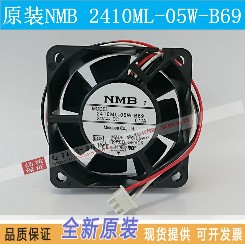 NEW NMB-MAT NMB 2410ML-05W-B69 6025 DC24V0.17A frequency cooling fan