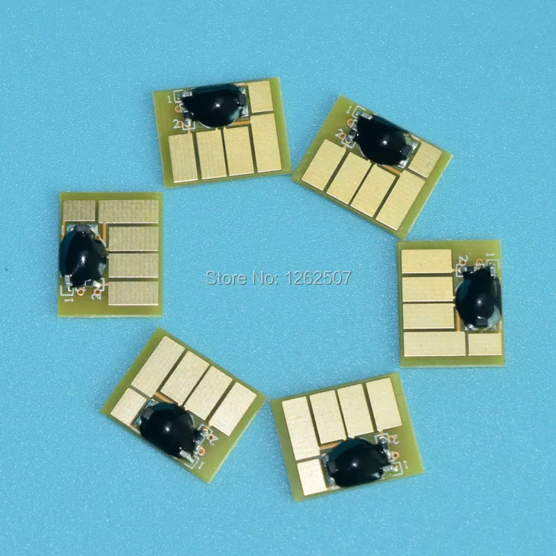 Imagem -04 - Compatível com Chip de Arc para hp Designjet T610 T770 T795 T1100 T1200 T1300 T2300 Plotters Cartuchos para Hp72 Cores H72