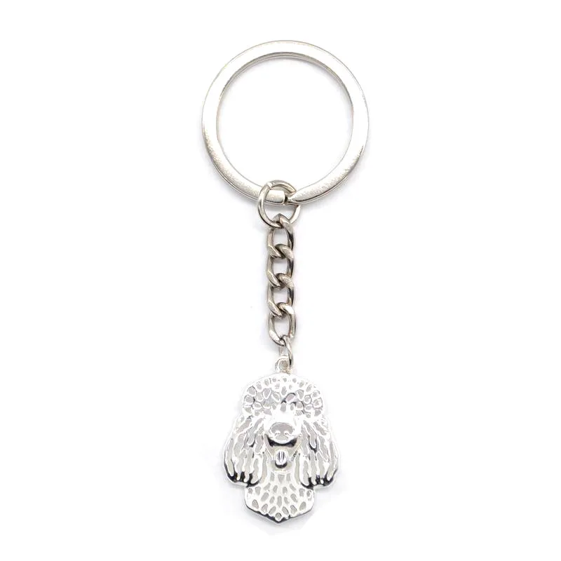 Metal Irish Water Spaniel Dog Key Chains Lovers' Jewelry Pet Pendant Car Key Holder