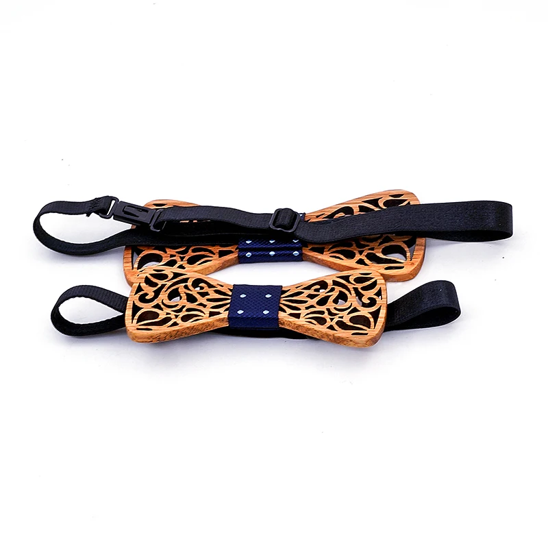 Parent-child Cute Kids Boys Wood Bow Tie Children Butterfly Type Bow ties Girl Wooden Bow ties for men Set Corbatas Para Hombre