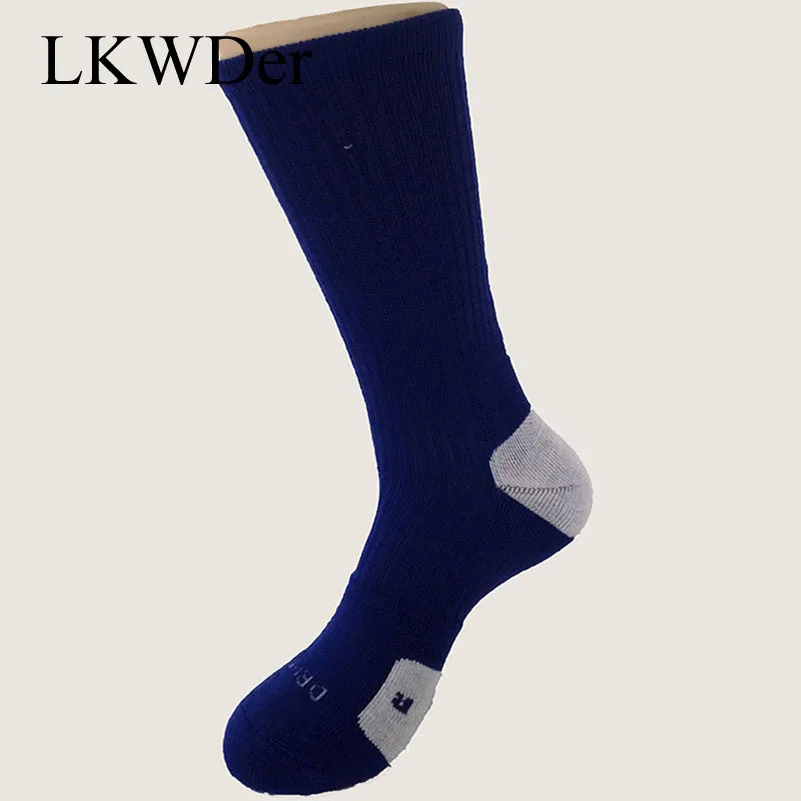 LKWDer 3 Pairs Elite Socken Männer Lange CoolMax Socken Männlichen Kompression Socken Männer Hohe Qualität Plus Baumwolle Handtuch Reiten Leidenschaft stil