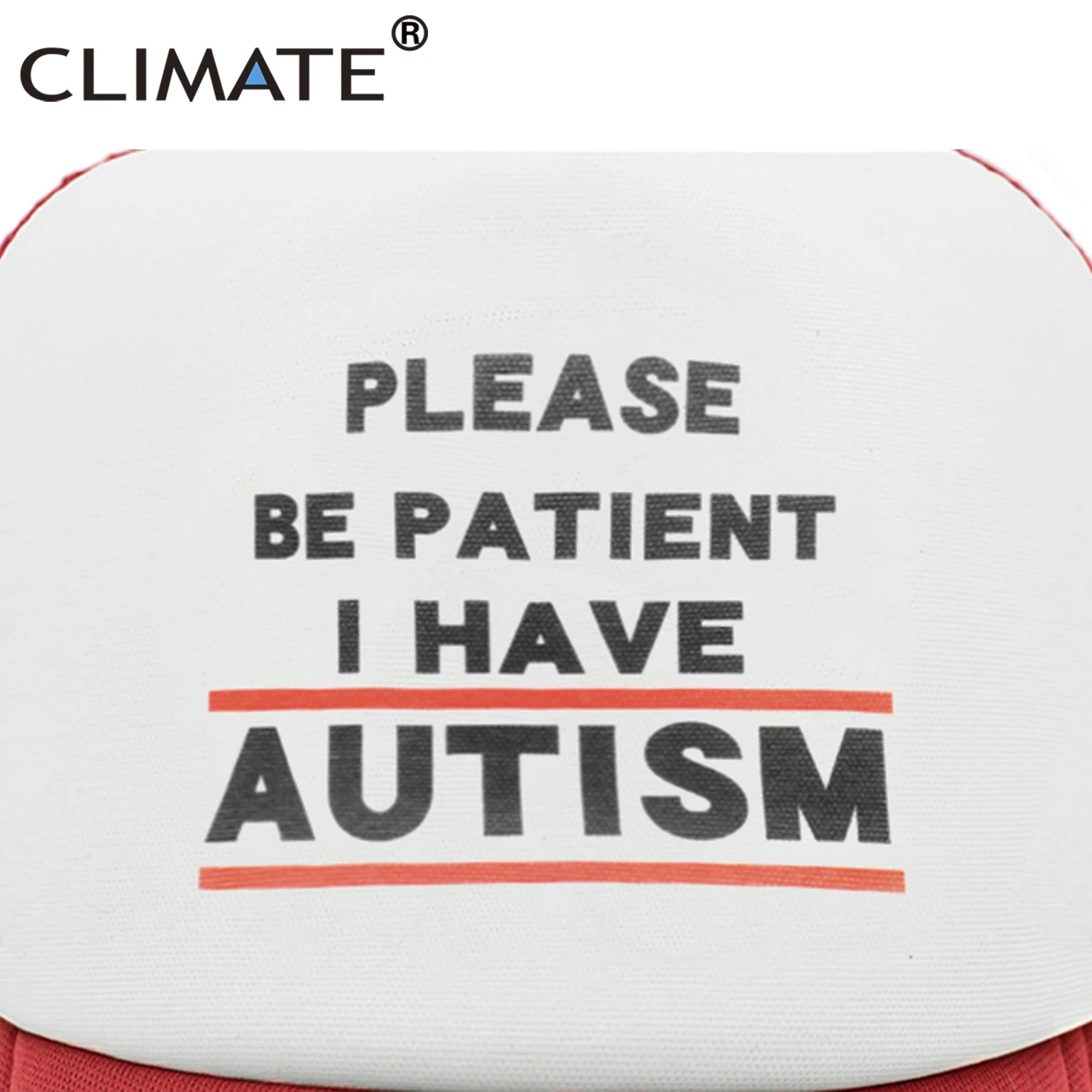 CLIMATE Autism Trucker Cap Please Be Patient I Have Autism Mesh Caps The Good Doctor Autistic Child Summer Cap Hip Hop Caps