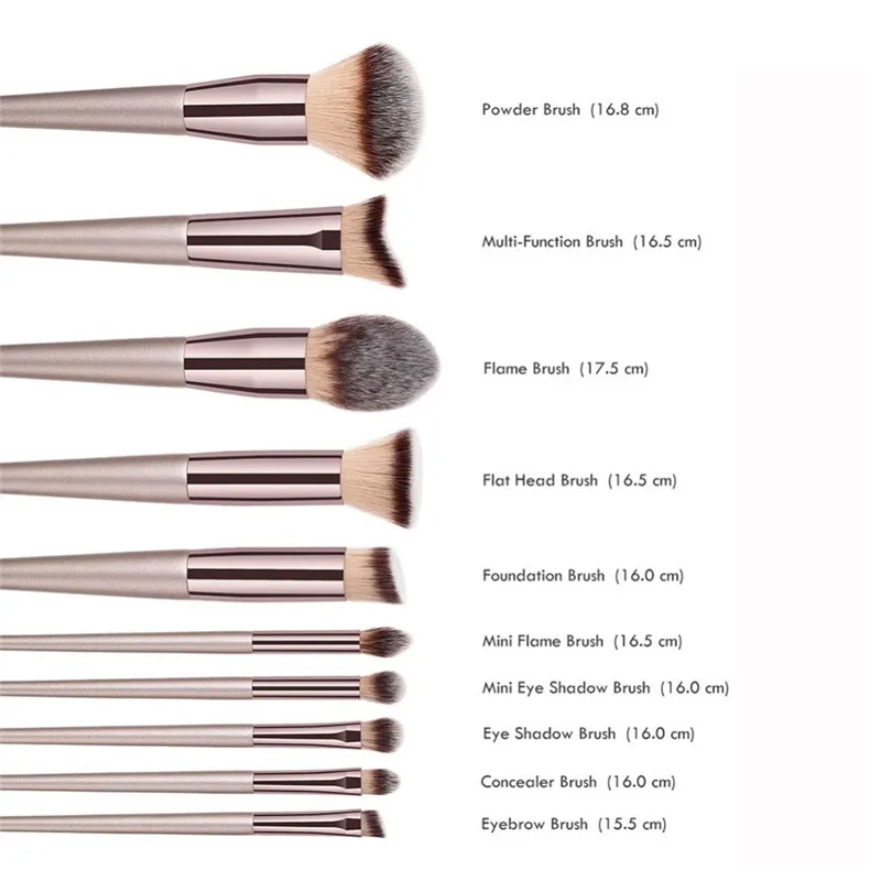 1PC Große Foundation Make-Up Pinsel Kaffee Griff Sehr Weiche Haar Erröten Pulver Make-Up Pinsel Gesicht Schönheit Kosmetische Werkzeuge dropship
