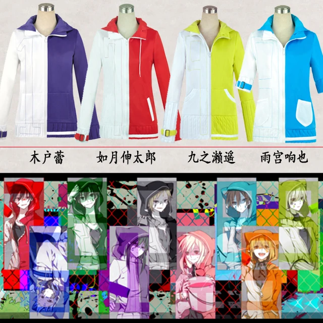 

Anime Kagerou Project MekakuCity Actors Kisaragi Shintaro Hoodie Cosplay Costume High School Coat Hoodie Jacket Sports Wear 11