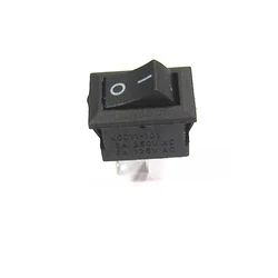 5pc/set Delicate Rocker Switch 10 * 15 mm AC 3A/250V 6A/125V 2 Pin Red Black ON/OFF I/O Micro switch