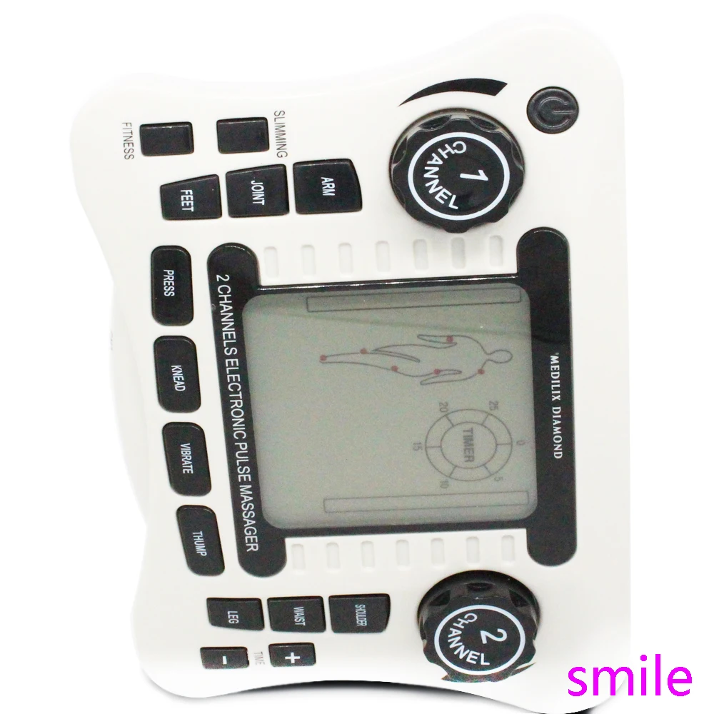 TENS UNIT/Dual channel output TENS EMS pain relief/Electrical nerve muscle stimulator/Digital therapy massager/Physiotherapy