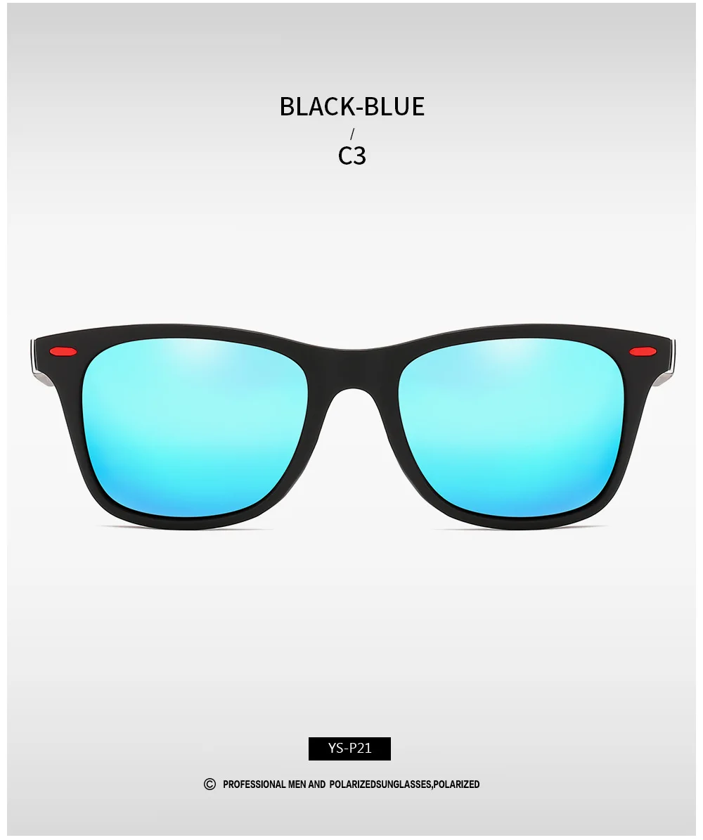 Klassische Polarisierte Marke Design Sonnenbrille Männer Frauen Fahren Angeln Quadratischen Rahmen Sonnenbrille Männliche Goggle UV400 Gafas De Sol – Detail 15