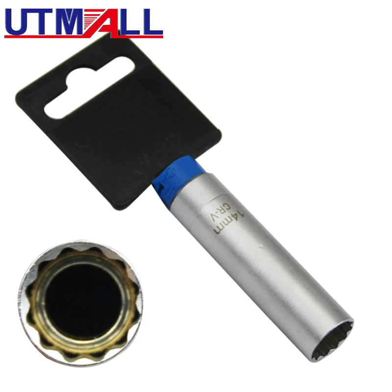 14mm Spark Plug Socket Thin Wall Removal Tool 12 Points 3/8