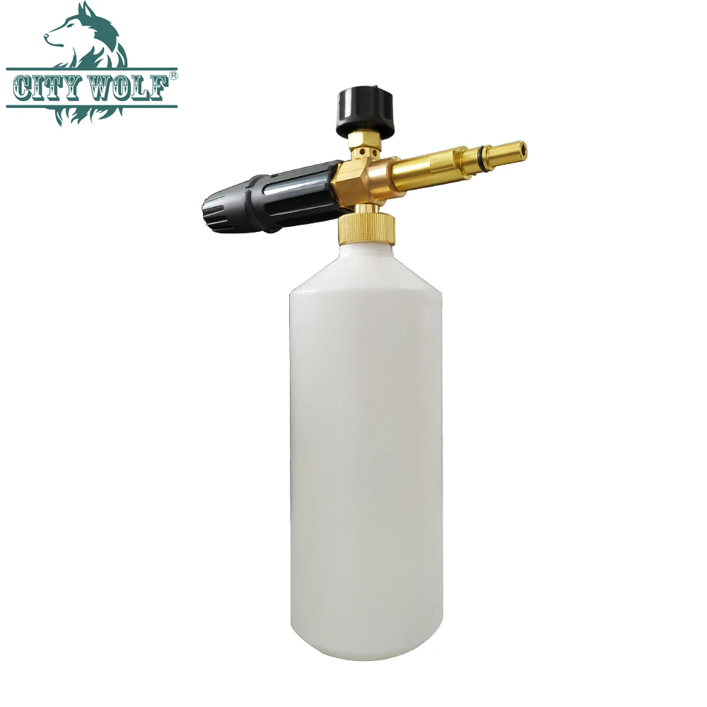 Brass Snow Foam Lance Foam Gun for AR Makita Black&Deck Bosch AQT High Pressure Washer Car Cleanning Accessory Water Gun Nozzle