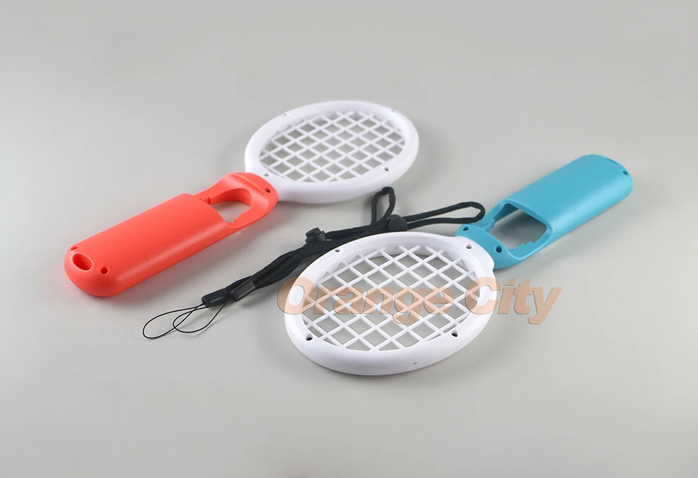 2pcs Tennis Racket Handle Controller Gaming Sensor ABS Tennis Racket Handle Controller for Nintend Switch NS ChengChengDianWan