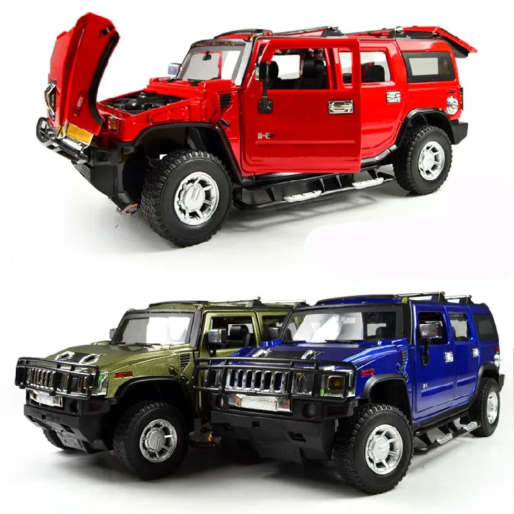 50% Discount  1:24 Advanced alloy car models,Super SUV,Diecasts Metal H2 Toy Vehicles,Collections Cars,free shipping