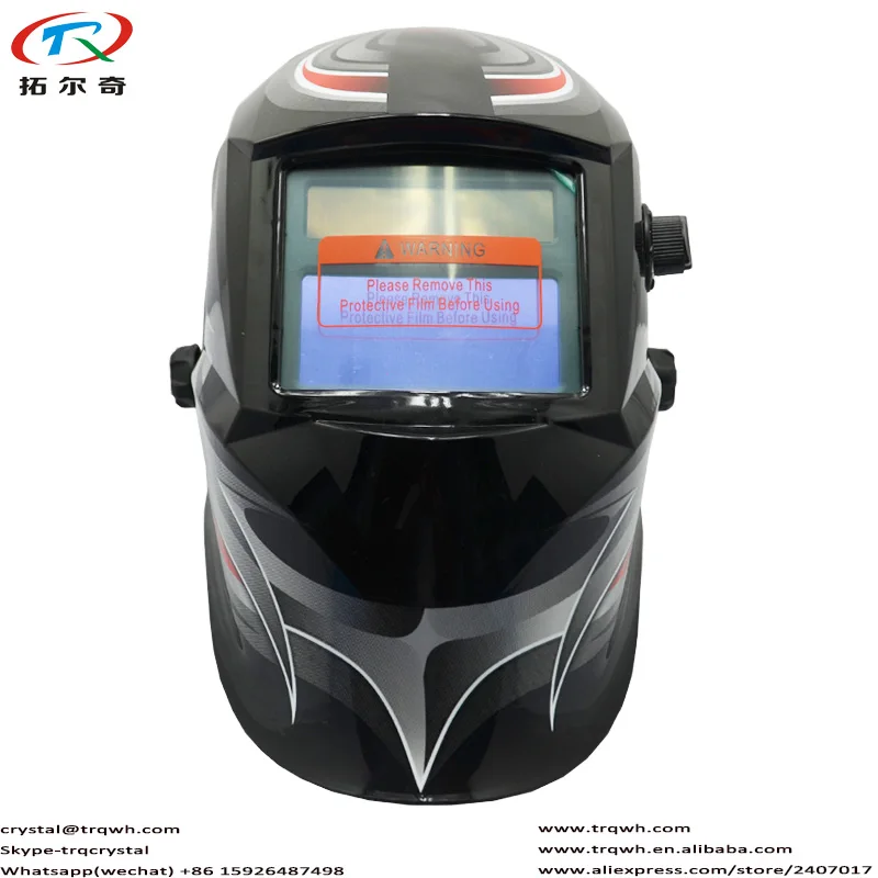 Fast Shipping Chameleon Mask Welder Machine Tig Mig Welding Helmet Factory New Arrival Black Face  JD01 with 2200DE