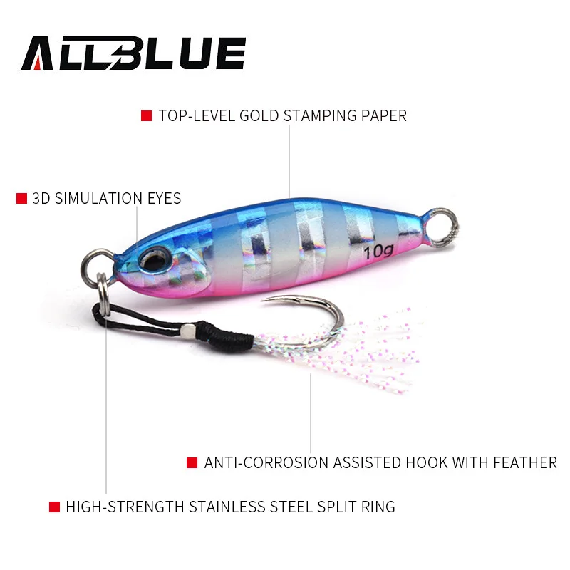 ALLBLUE 2019 DRAGER Micro Metal Jig 3g 5g 7g 10g Shore Casting Jigging Spoon Sea Cast Fishing Lure  Artificial Bait Tackle