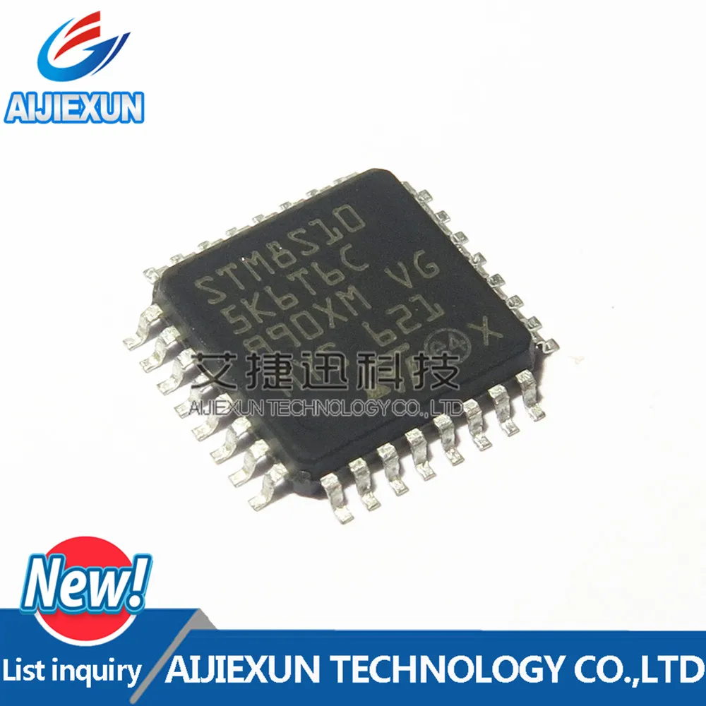 

20PCS STM8S105K6T6 LQFP32 Access line, 16 MHz STM8S 8-bit MCU, up to 32 Kbytes Flash, integrated EEPROM New and original