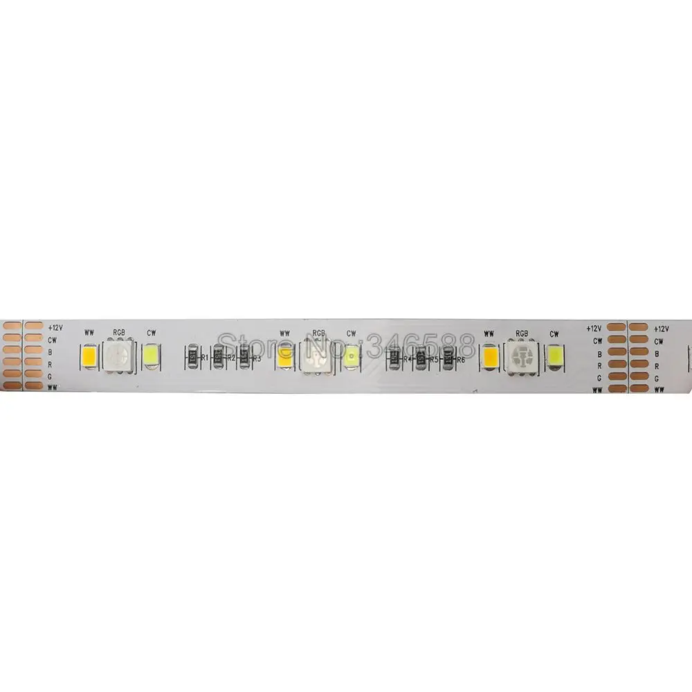 5m DC 12V 24V RGBCCT LED Strip Light 5050 RGB + 2835 Cool White & Warm White SMD IP20 IP65 IP67 Waterproof Flexible Strip Ribbon