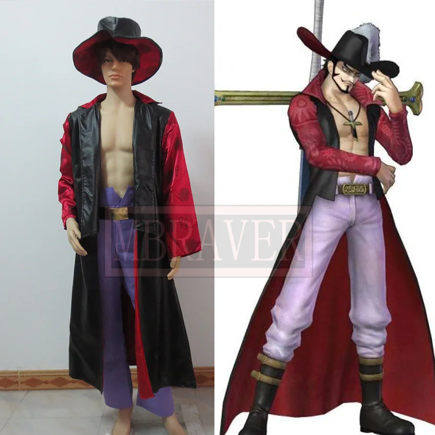 Dracule Mihawk Cosplay Costume Party Christmas Halloween Custom Made Any Size