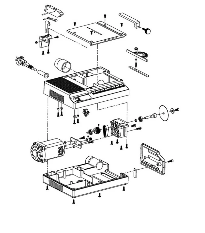 MINI Electric Table Saw Multifunctional Circular Saw Household Wood Saw Woodworking Lathe Electrical Cutting Saw Cutting Tool