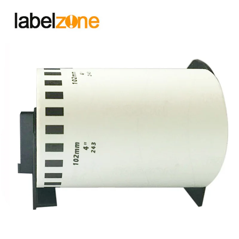 1Rolls DK-22243 102mm x 30.48m Continuous Thermal Paper Compatible for Brother Label Printer White Paper DK22243 DK Paper 243