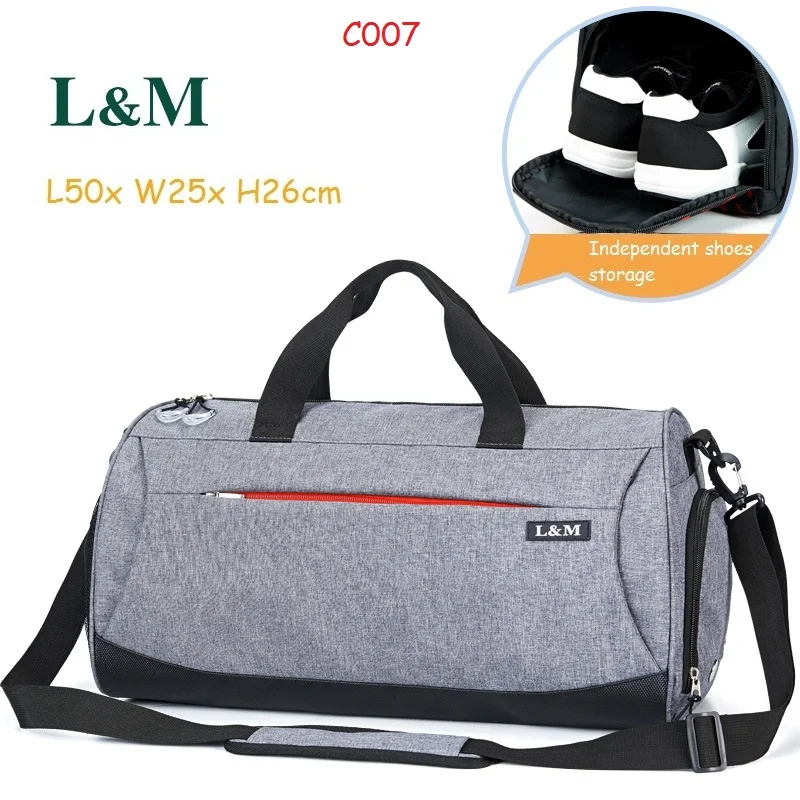 L & M-bolsas atléticas profesionales de gran capacidad para hombre y mujer, bolso de hombro para gimnasio, de viaje, para deporte al aire libre, con