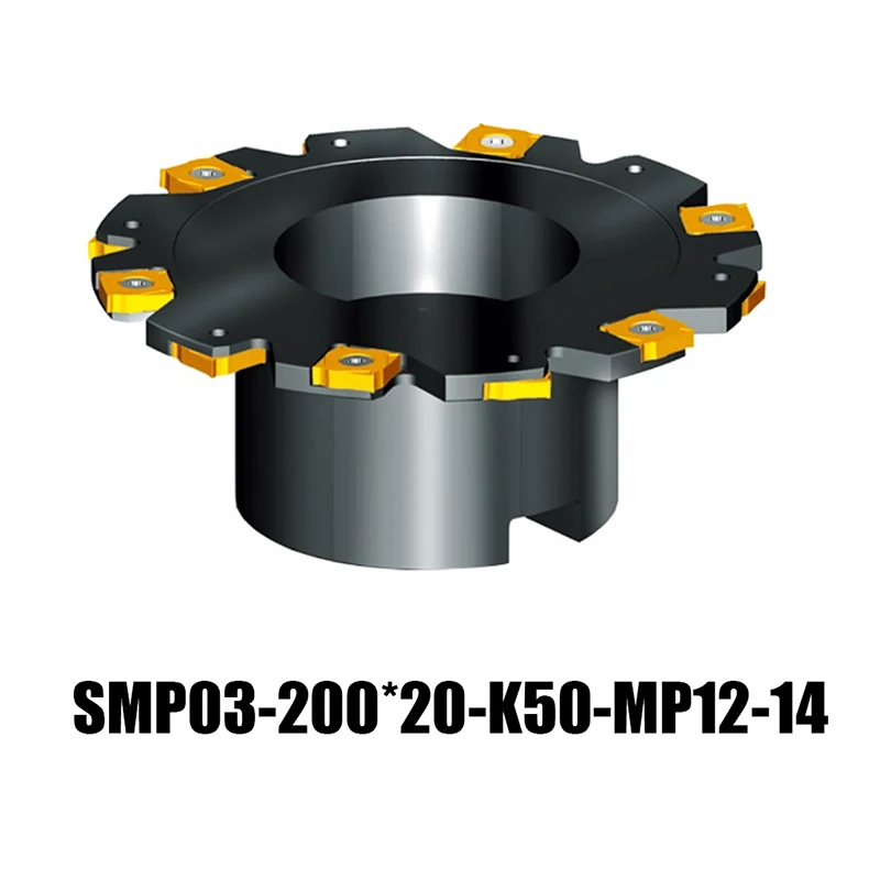 SMP03-200เครื่องมือบด CNC * 20-K50-MP12-14หัวกัดทำดัชนีได้ทั้งใบหน้าและด้านข้าง