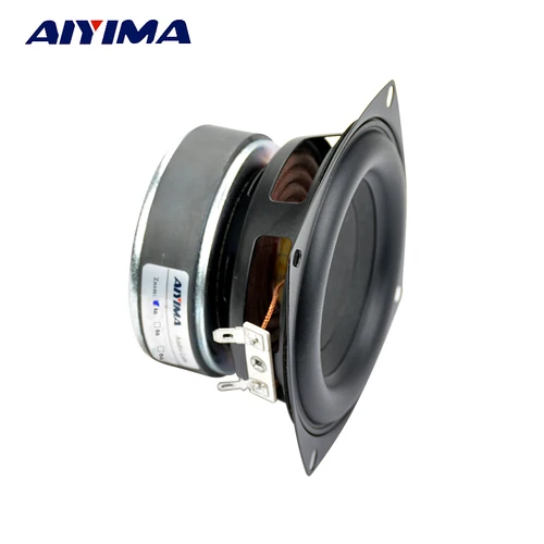 Imagen 2 del producto AIYIMA 1 Uds. Unidad de altavoz Subwoofer de 4 pulgadas HIFI 4/8 Ohm 100W altavoz de sonido de graves cine en casa graves profundos Loudspeaeker