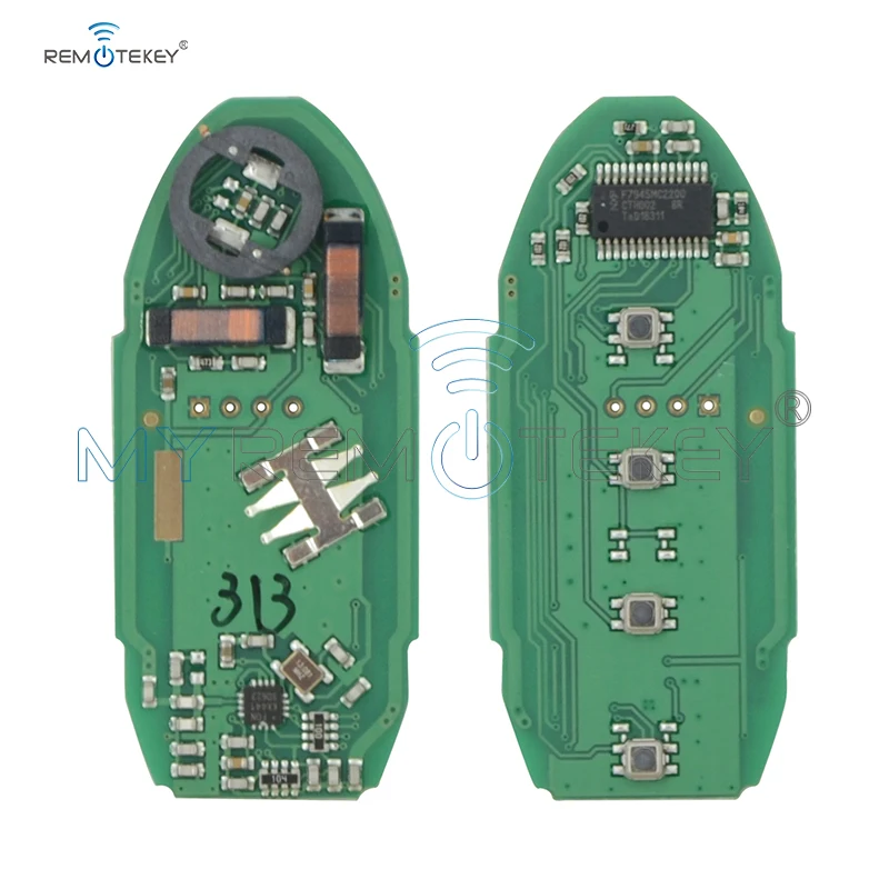 Remtekey S180144313 4 Button 433mhz 4A Chip for Nissan Murano Pathfinder Smart Car Key 2016 2017 2018 KR5S180144014