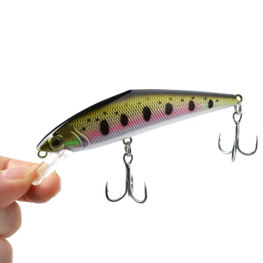 TOMA 85F Minnow Fishing Lure 85mm 15g Sinking Hard Baits Iscas Artificial Minnow Wobbler Bass Pike Bait Fishing Tackle