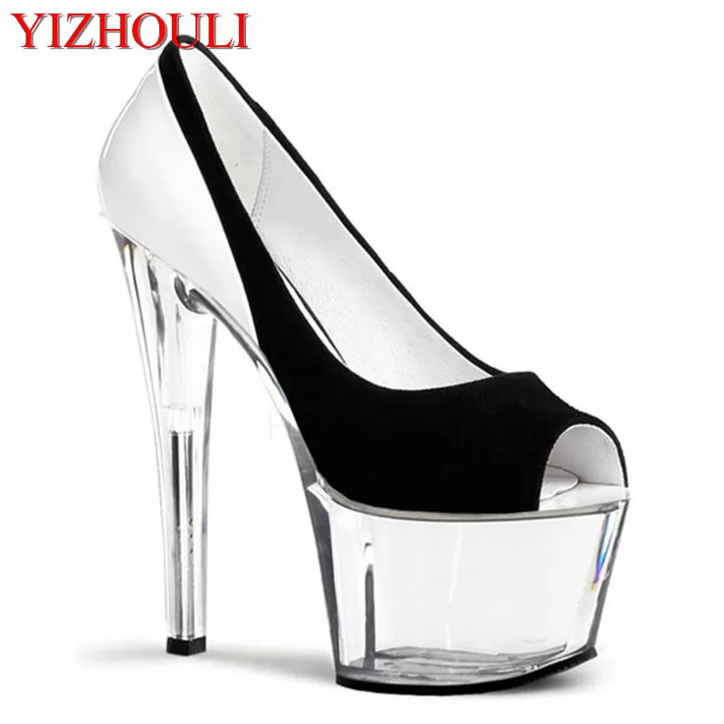 

Summer new silver high heel height 17 cm women's shoes, the normal size, female top dance shoes