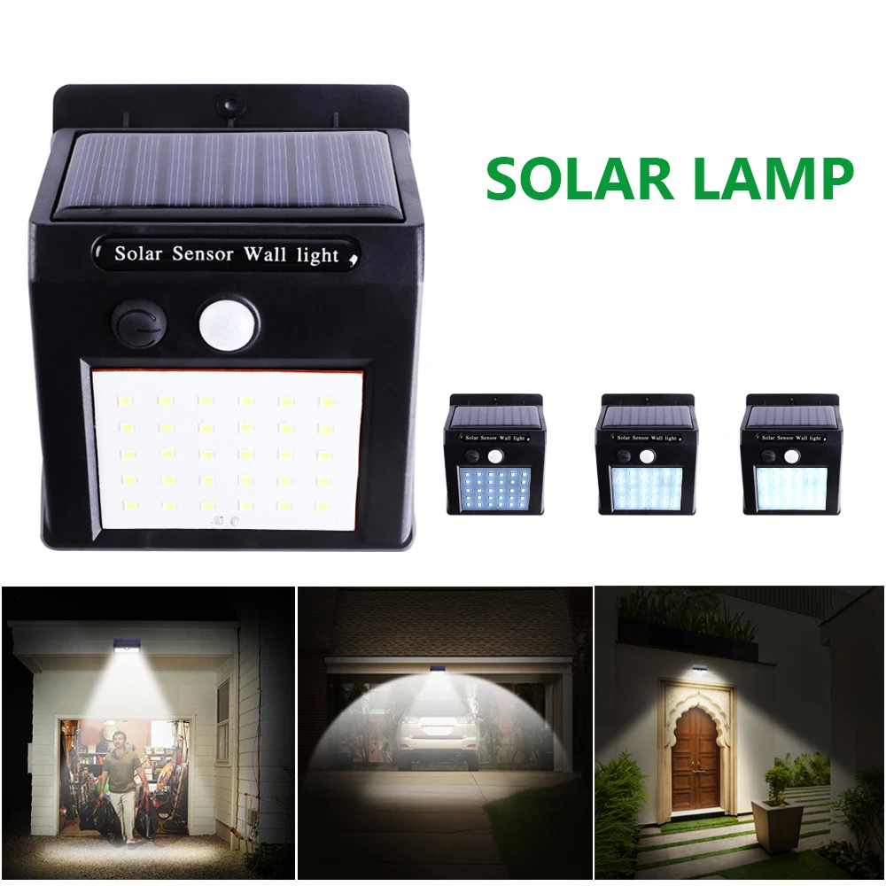 

5pcs PIR Motion Sensor Wall Light Solar Energy Street light Outdoor Waterproof Yard Path Home Garden Security Solar Power lamp