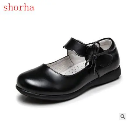 Children Shoes For Girl Leather Shoes Kids Fashion Black Single Shoes Princess Leather Student School Spring/Autumn Single Shoes