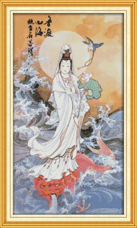 

Divine intervention cross stitch kit people 18ct 14ct 11ct count print canvas stitches embroidery DIY handmade needlework