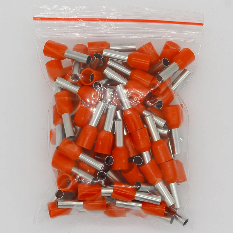 E4009 Tube insulating terminals 4MM2 100PCS/Pack Cable Wire Connector Insulated Insulating Crimp Terminal Connector E-