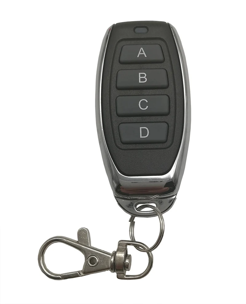 10pcs/lot Metal ABCD Key 4 CH  4CH RF Transmitter Wireless Remote Control ,315/433.92 MHz/lamp/ window/Garage Door/shutters