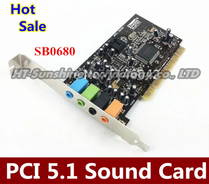 High Quality SOUND BLASTER 5.1 SB0680 PCI sound card SB0680 For CREATIVE  with Free shipping