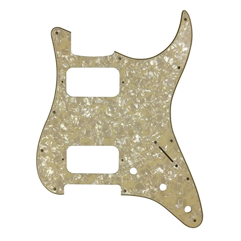 Pleroo Custom Guitar Parts - For 72\' 11 Screw Hole Standard St HH Humbuckers Pickups Guitar Pickguard Scratch Plate