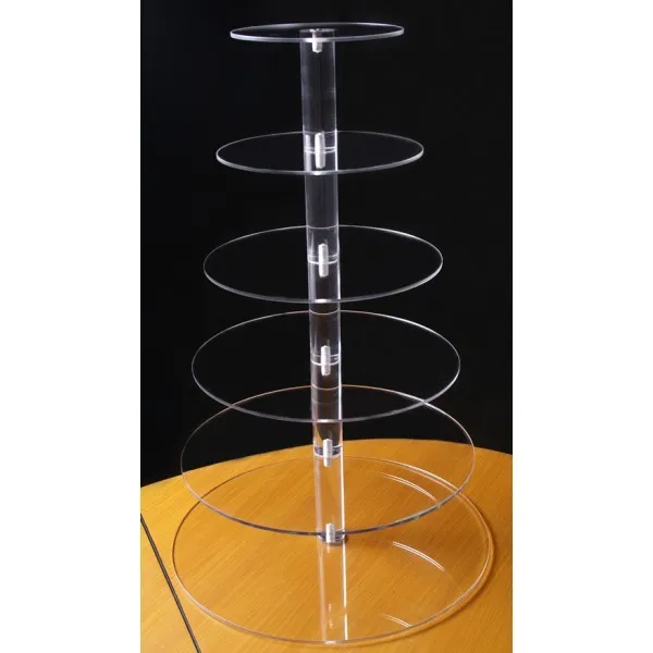 HOT selling!6 Tier Circle Acrylic Cupcake Stand Wedding Party decoration High Supply Craft Decor Display