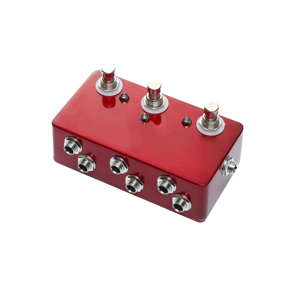 Customized Logo 3 Channel Guitar Pedal Looper Effect Aluminum Enclosure Pedals For Music Accessories